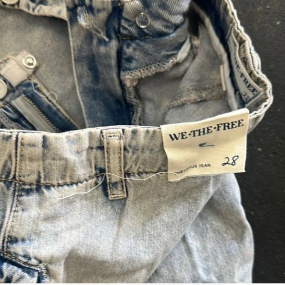 Free People Gray Wide-Leg Jeans - Picture 8 of 12